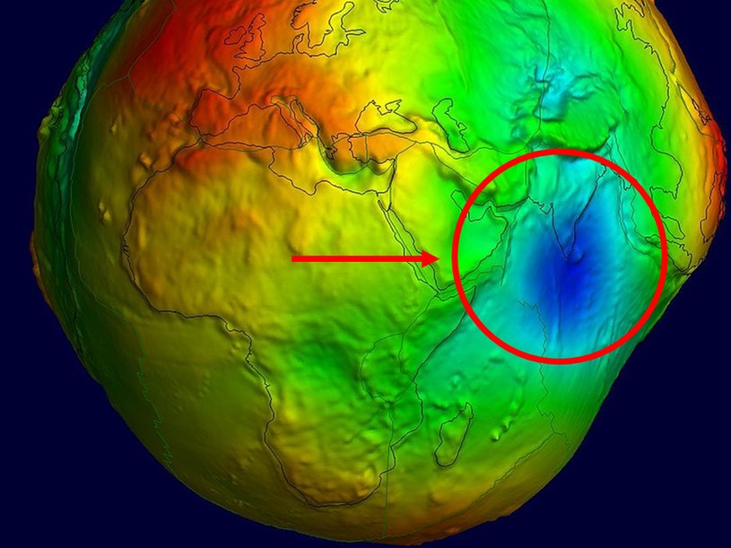 Jak powstała największa anomalia grawitacyjna na Ziemi? /International Centre for Global Earth Models (ICGEM)/CC BY 4.0 /Wikimedia