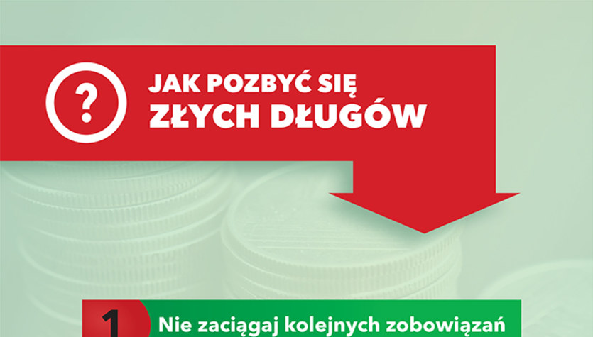 Jak pozbyć się złych długów? (infografika)