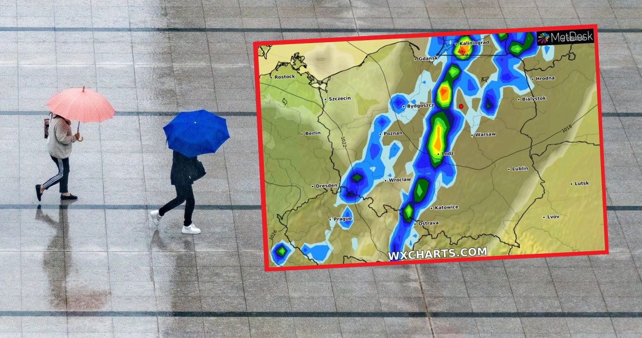 Jak prognozuje IMGW, w weekend na Polską przejdzie niż Agnes, który przyniesie ochłodzenie i opady deszczu /Pixabay/wxcharts /