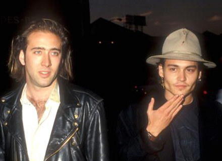 Jak widać, Johnny Depp i Nicolas Cage znają się od bardzo dawna /