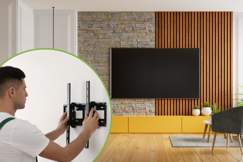Jak zamontować telewizor na ścianie? Czy każdy telewizor (i każda ściana)  pozwala na takie rozwiązanie? /Canva Pro /INTERIA.PL