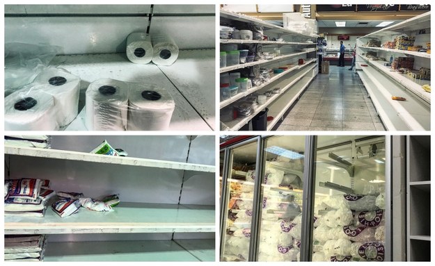 Jak zauważa Patryk Michalski, Wenezuelczycy do wyboru mają puste półki albo produkty, na które stać niewielu /Patryk Michalski /RMF FM
