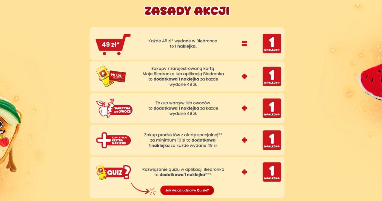 Jak zdobyć Biedroniaki? Zasady zbierania naklejek /Biedronka /INTERIA.PL