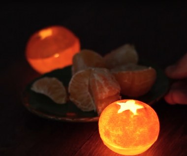 Jak zrobić lampion z mandarynki?