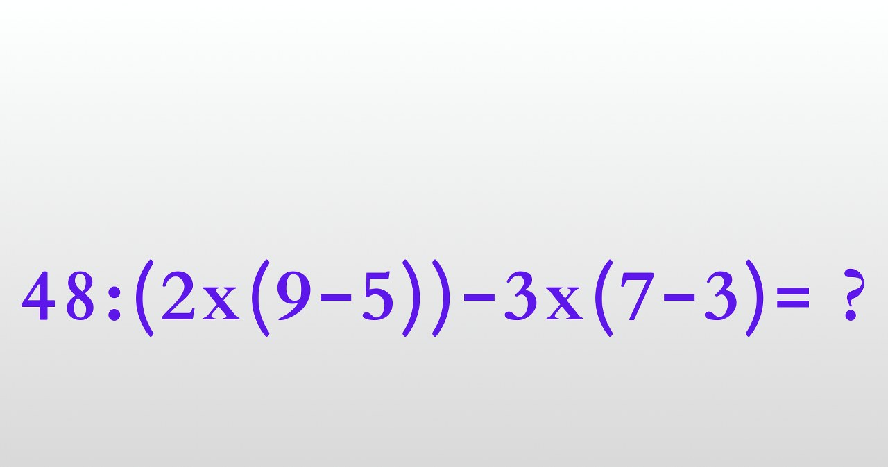 Jaki jest prawidłowy wynik tego działania? /INTERIA.PL