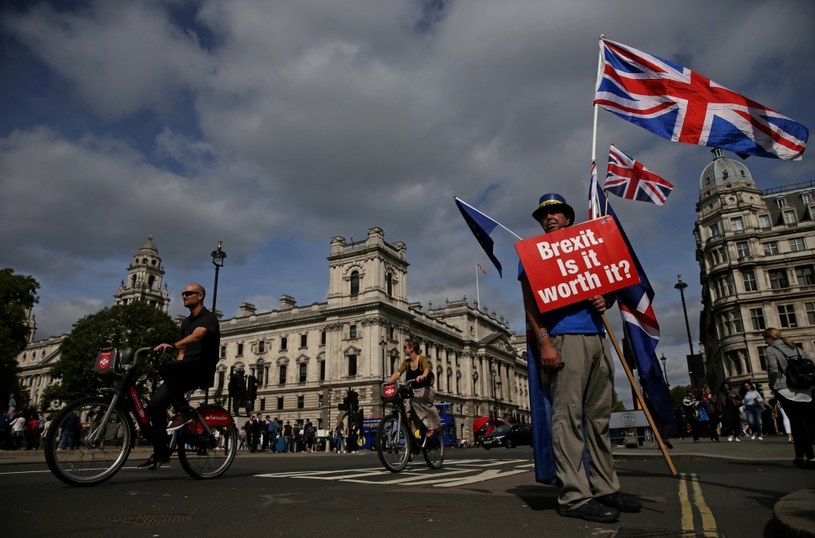 Jakie konsekwencje będzie miał brexit? /na zdj. przeciwnik wyjścia Wielkiej Brytanii z UE /AFP