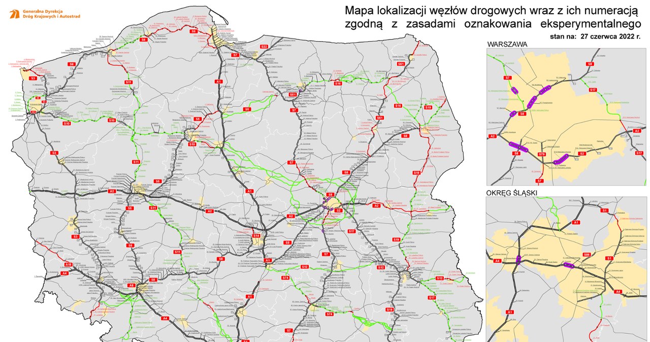 Jakie są zasady numeracji i nazewnictwa węzłów drogowych? /GDDKiA