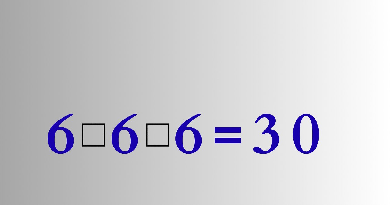 Jakie znaki wstawić, aby uzyskać wskazany wynik? /INTERIA.PL