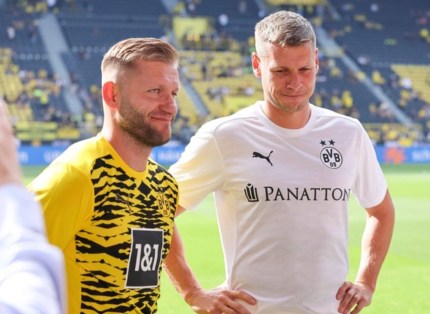 Jakub Błaszczykowski i Łukasz Piszczek /	Christoph Reichwein /PAP/DPA