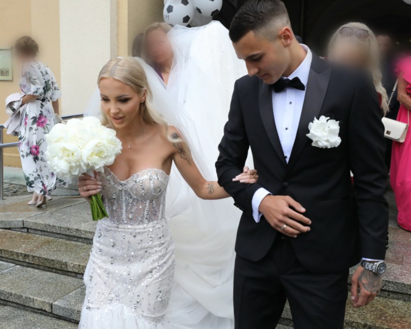 Jakub Kiwior wziął ślub z "królową tewrku" /Arkadiusz Gola /East News
