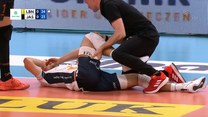 Jakub Popiwczak - kontuzja w półfinale PlusLigi. WIDEO