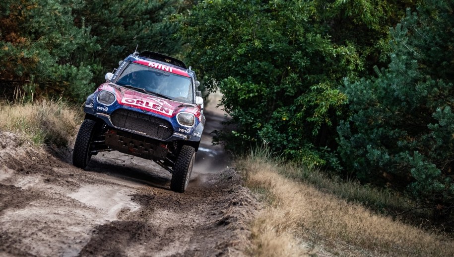 Jakub Przygoński na trasie rajdu Baja Poland /Mat. prasowe /Materiały prasowe