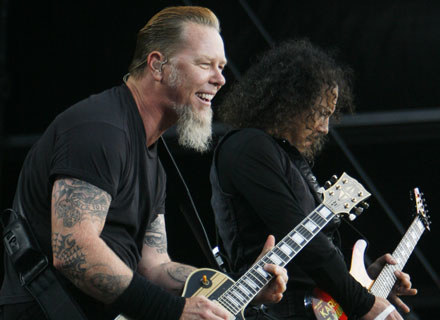 James Hetfield i Kirk Hammet (Metallica) /arch. AFP