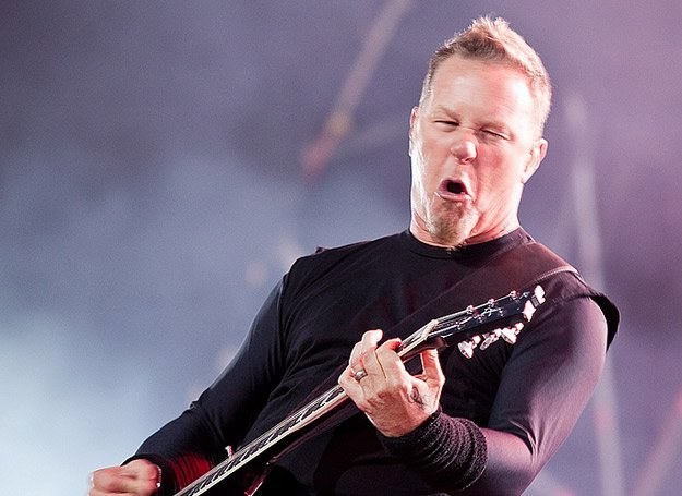 James Hetfield (Metallica) na pierwszym wspólnym koncercie Wielkiej Czwórki w Warszawie /fot. Bartosz Nowicki