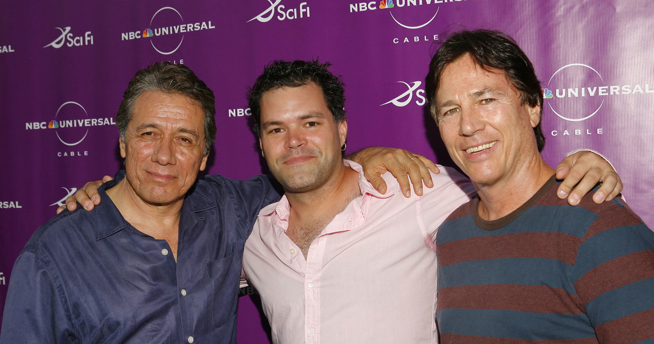 James Olmos, Aaron Douglas oraz Richard Hatch w 2006 roku. /Mark Davis /Getty Images