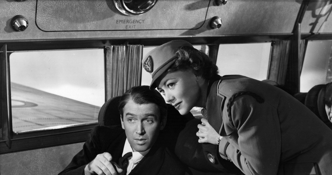 James Stewart i Glynis Johns w filmie "Nie ma autostrad w chmurach" (1951) /Hulton Archive /Getty Images