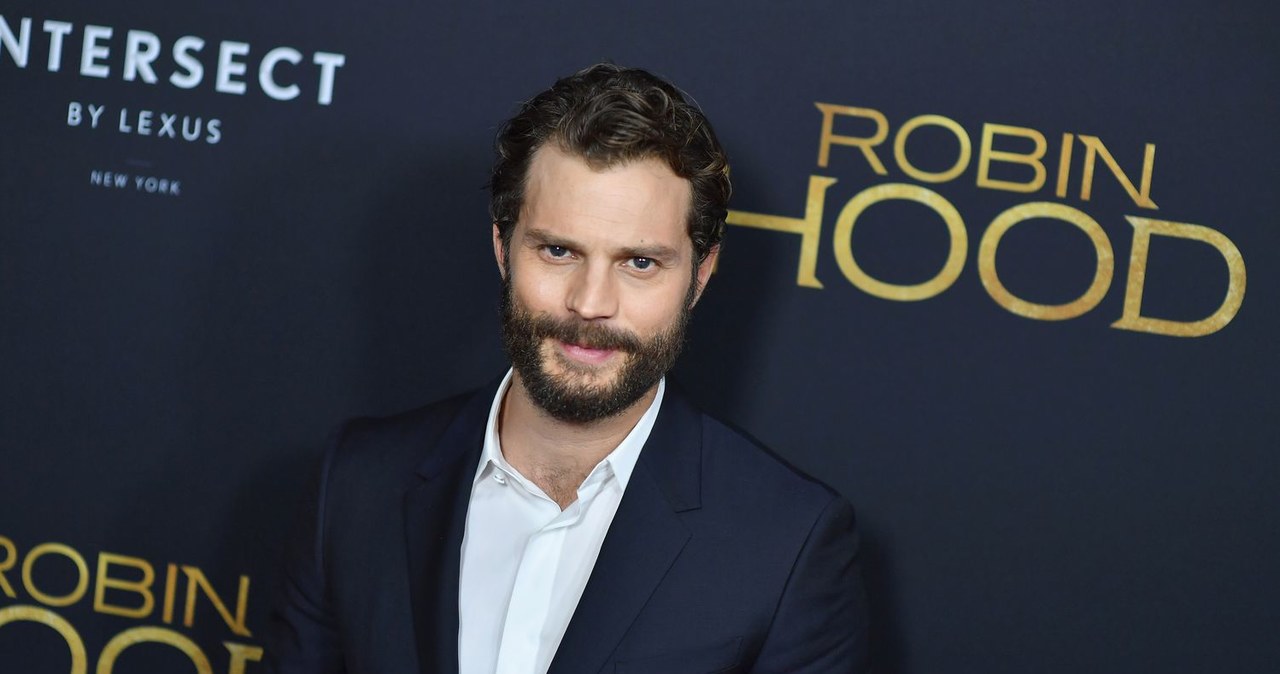 Jamie Dornan na premierze filmu "Robin Hood: Początek" w Nowym Jorku (11 listopada 2018) /AFP