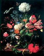 Jan de Heem, Wazon z kwiatami, ok. 1645 /Encyklopedia Internautica