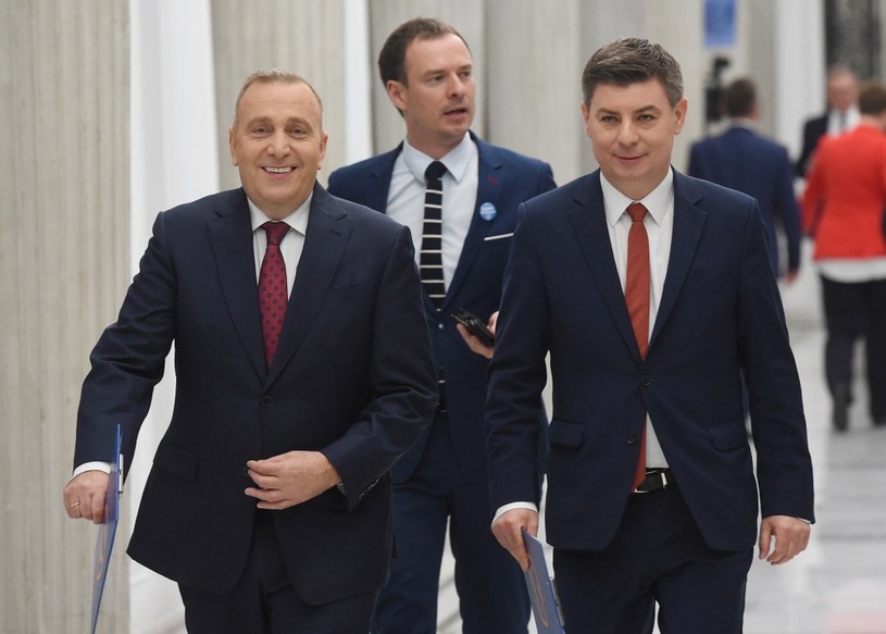 Jan Grabiec (z prawej) /Radek Pietruszka /PAP