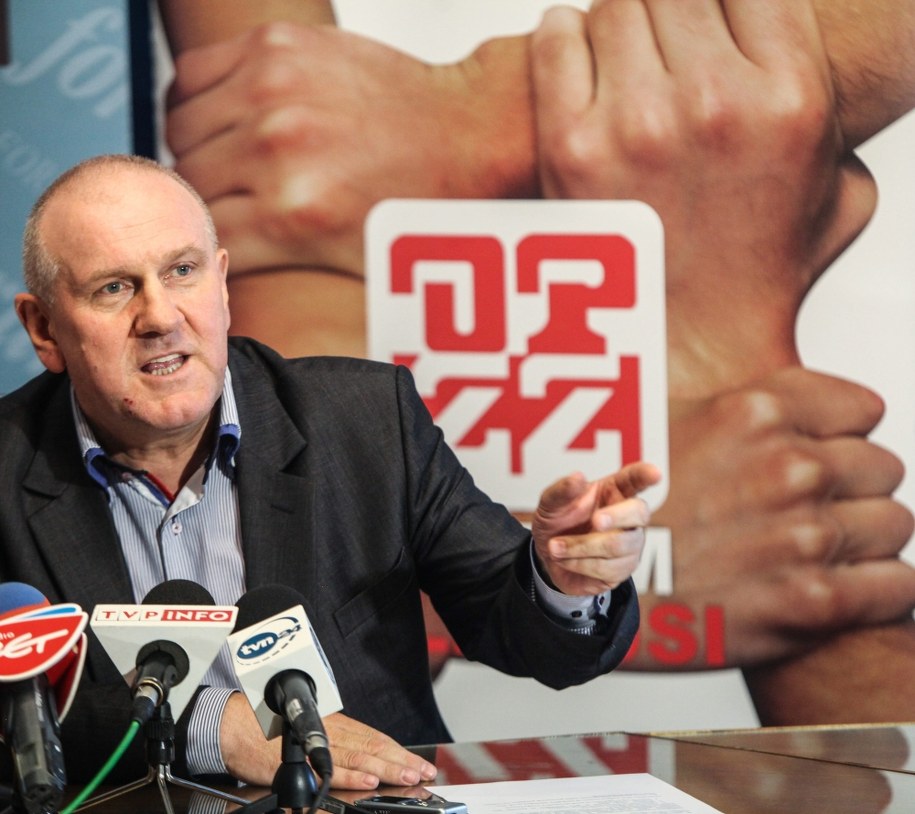 Jan Guz chce ujawnienia zarobków pracowników i pracodawców /Jakub Kaminski /PAP