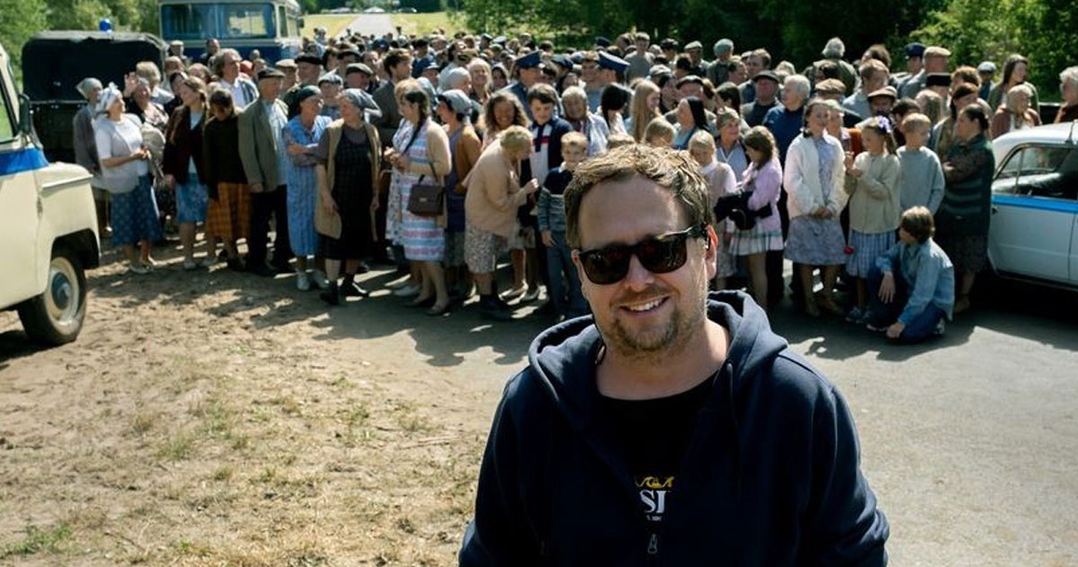 Jan Holoubek na planie "Wśród nocnej ciszy" /HBO Max /materiały prasowe