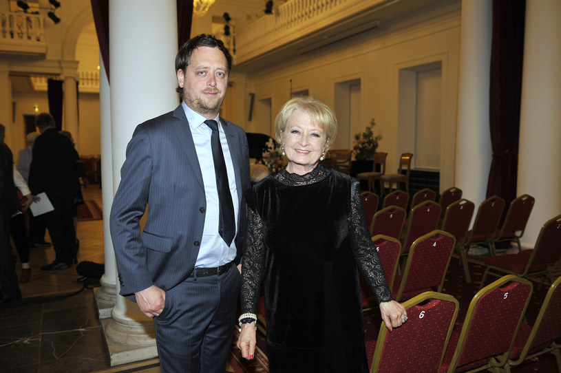 Jan Holoubek z mamą Magdaleną Zawadzką /AKPA