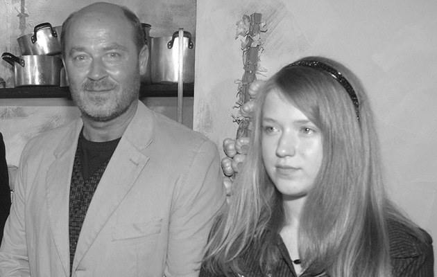 Jan Jakub Kolski z córką Zuzanną /Radosław Nawrocki /Agencja FORUM