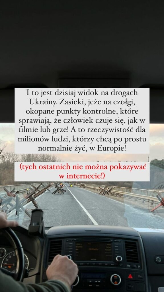 Jan Kietliński skrupulatnie relacjonuje wydarzenia, które mają miejsce w Ukrainie /www.instagram.com/_johnson_johns_/ /Instagram