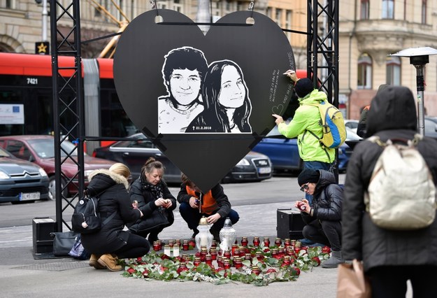Jan Kuciak i jego narzeczona Martina Kusznirova zostali zamordowani 21 lutego 2018 roku /Dalibor Gluck    /PAP/EPA