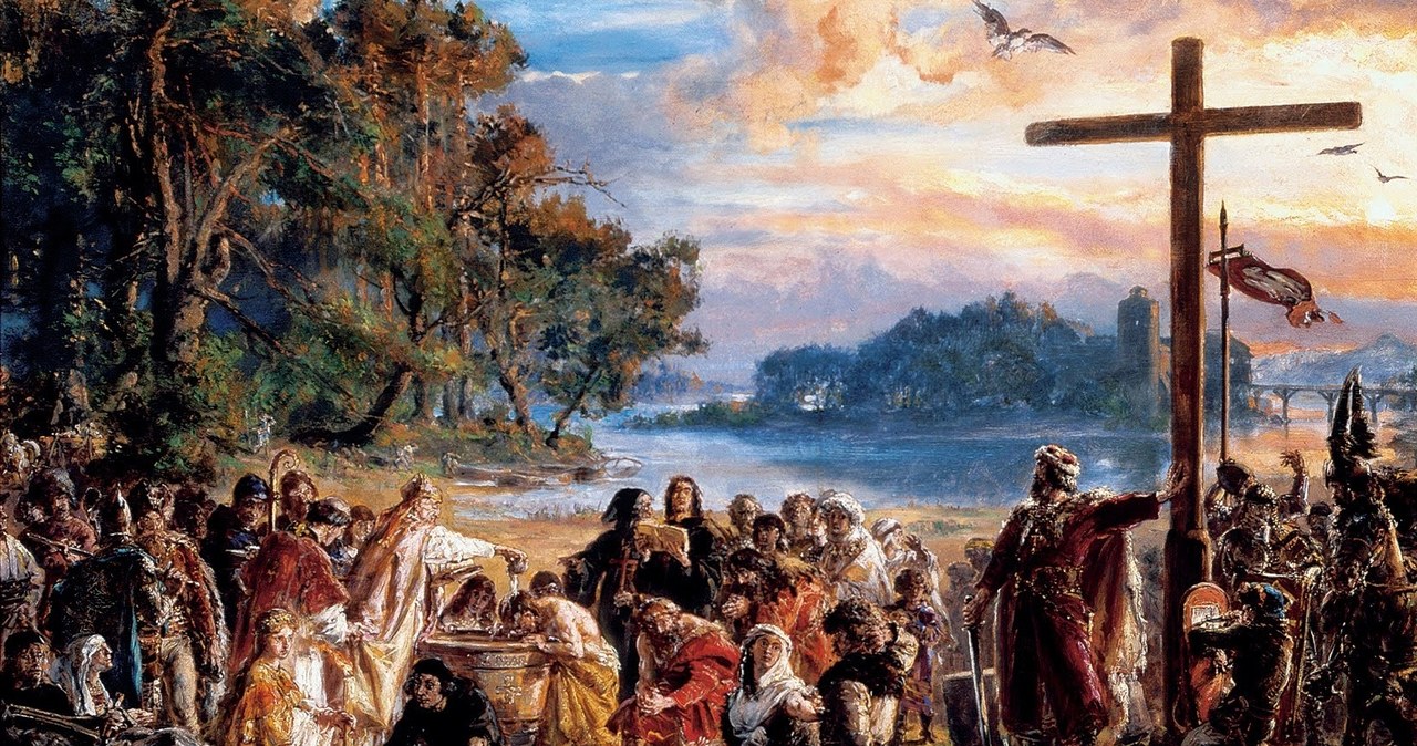 Jan Matejko "Zaprowadzenie chrześcijaństwa" /Wikimedia