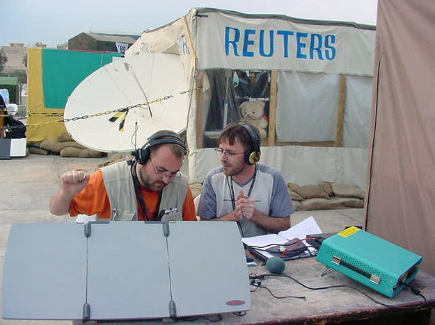 Jan Mikruta i Przemysław Marzec, Bagdad 2003 (Archiwum) /RMF FM