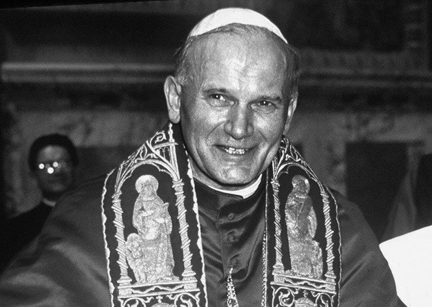 Jan Paweł II w dniu wyboru na papieża /AFP