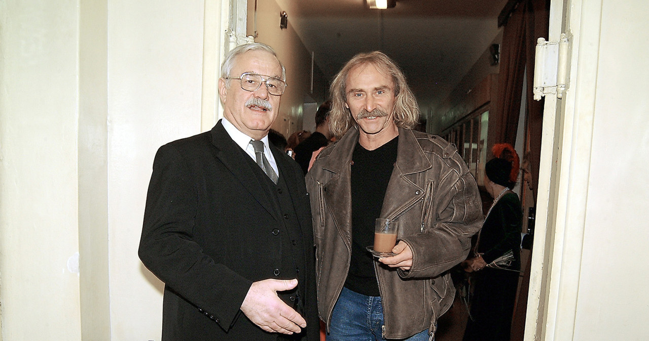 Jan Pietrzak i Jerzy Kryszak w 2003 roku /Mikulski /AKPA