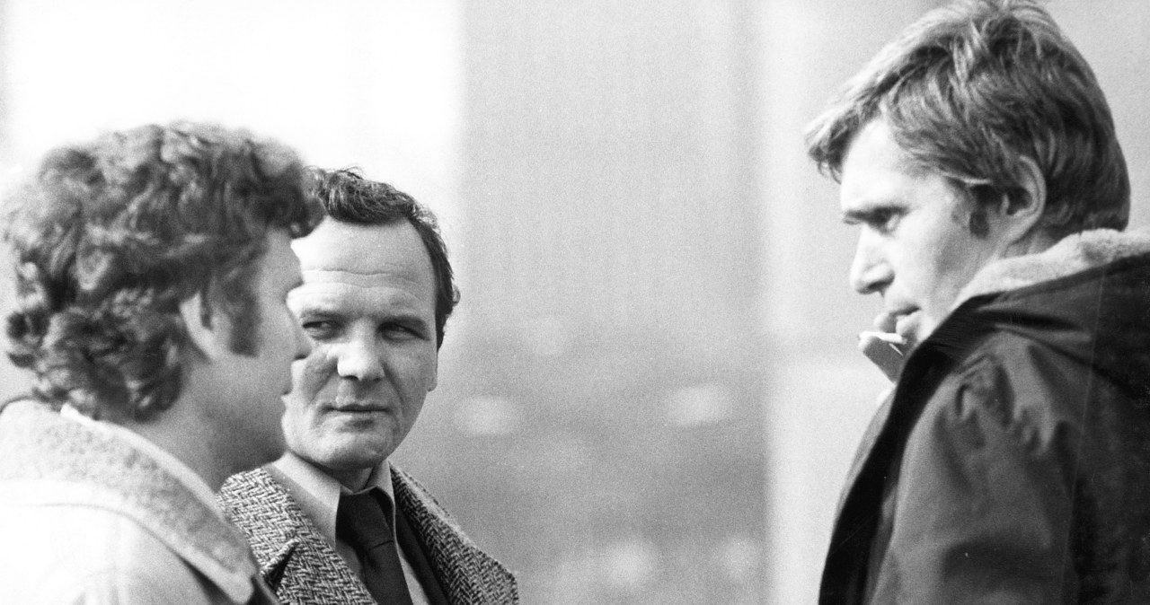 Jan Szczepański, Jerzy Kulej i Marek Piwowski na planie filmu "Przepraszam, czy tu biją?" /AKPA