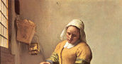 Jan Vermeer, Dziewczyna z dzbankiem mleka, 1675 /Encyklopedia Internautica