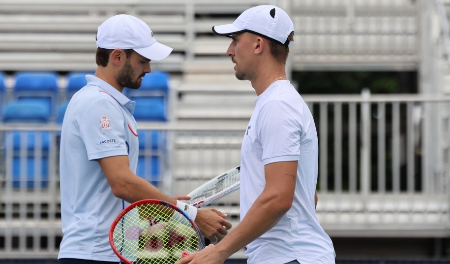 Jan Zieliński (P) i Hugo Nys (L) /Marcin Cholewiński /PAP