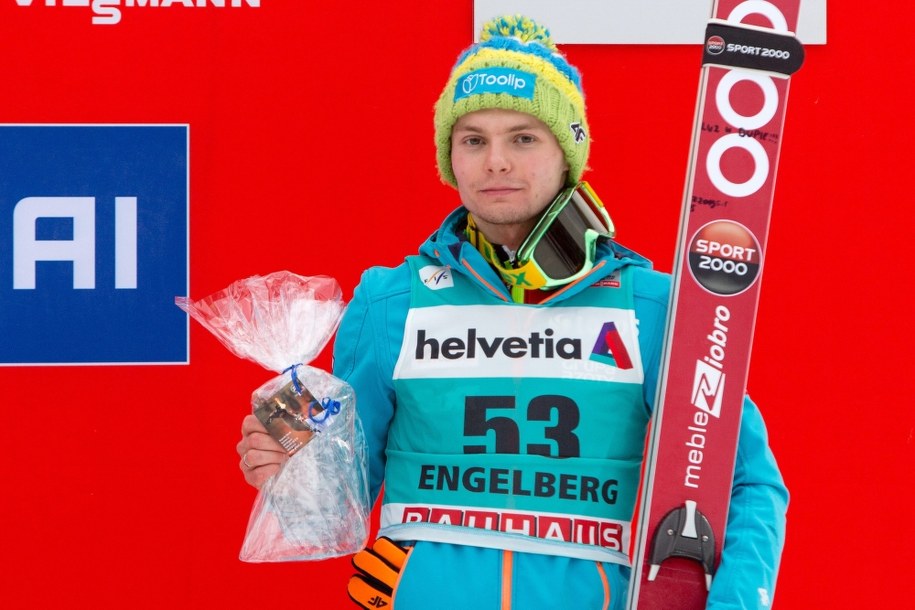 Jan Ziobro w Engelbergu, 22 grudnia 2013 /EXPA/Eibner-Pressefoto/Socher/APA /PAP