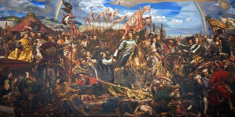 Jana Matejko: Jan III Sobieski wysyła wiadomość o zwycięstwie papieżowi Innocentemu XI /Domena publiczna /Wikimedia