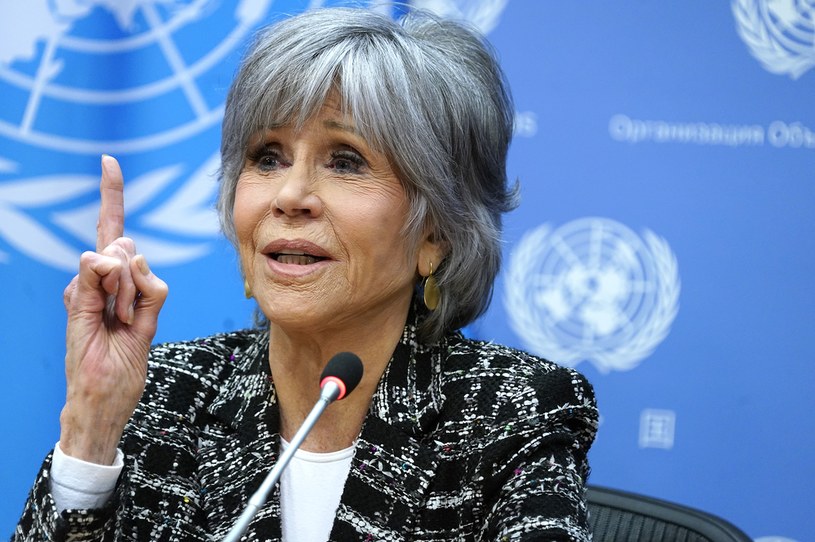 Jane Fonda w siedzibie ONZ w Nowym Jorku /John Lamparski /Getty Images