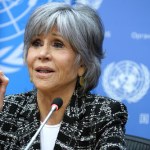 Jane Fonda w siedzibie ONZ. Złożyła petycję, którą wsparło 5,5 mln osób