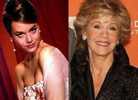 Jane Fonda. Z lewej czterdzieści lat temu, z prawej - tak wygląda dzisiaj /Getty Images/Flash Press Media