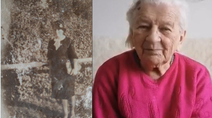 Janina Tabisz w 1943 r. i 2023 r. /Archiwum autora