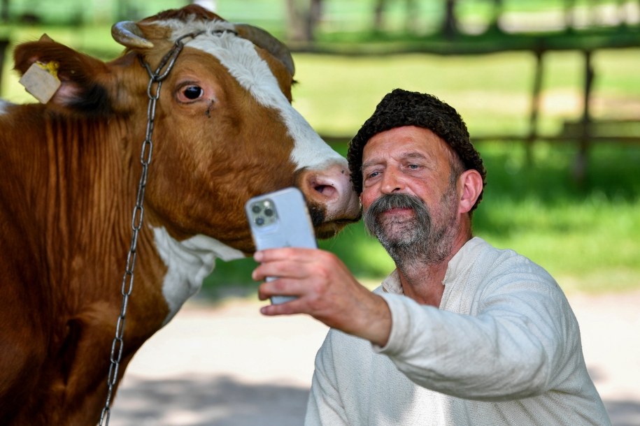 Janusz Chabior na plani filmu /Piotr Polak /PAP