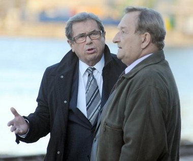 Janusz Gajos i Kazimierz Kaczor w filmie "Układ zamknięty"