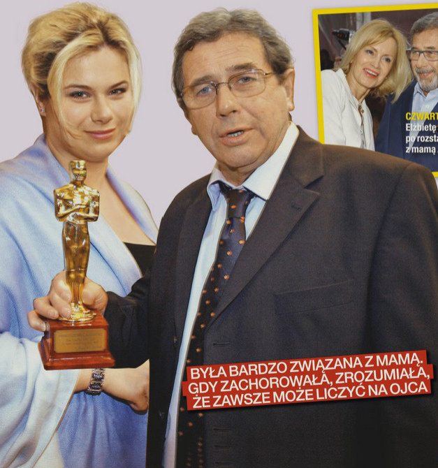 Janusz Gajos z córką Agatą /Na żywo