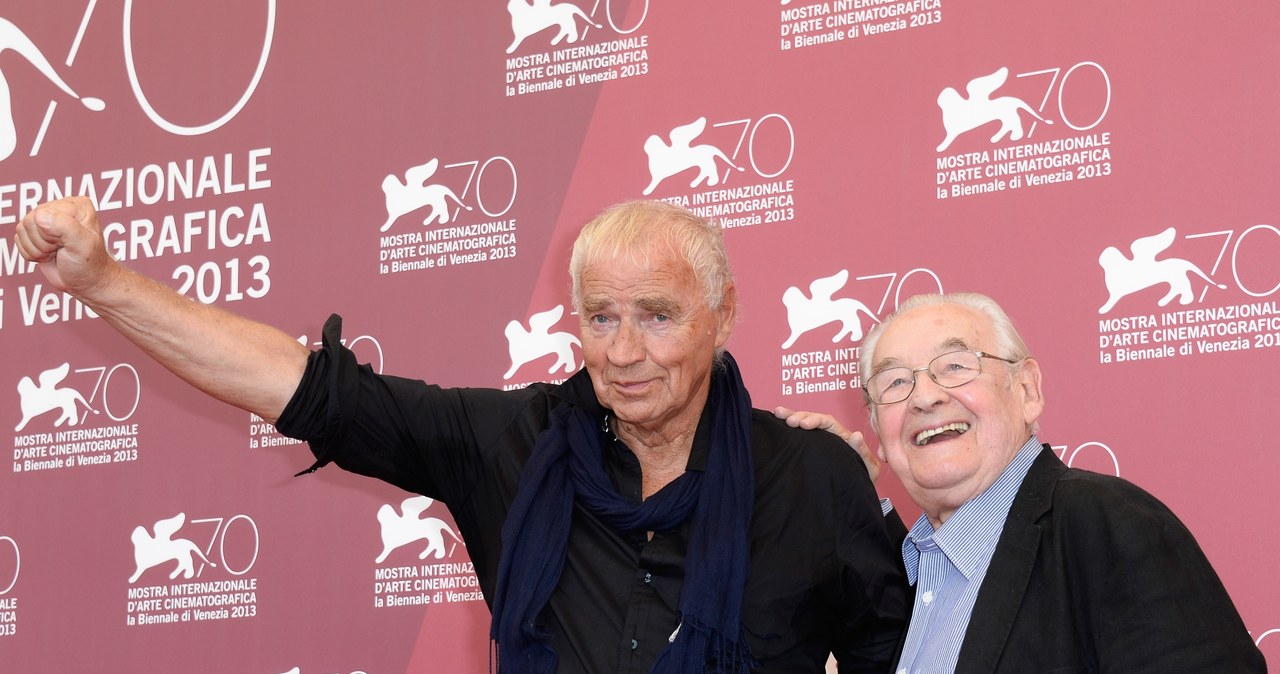 Janusz Głowacki i Andrzej Wajda przed pokazem "Wałęsy" na festiwalu w Wenecji / Pascal Le Segretain /Getty Images