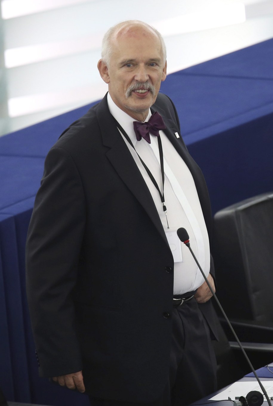 Janusz Korwin-Mikke /OLIVIER HOSLET /PAP/EPA