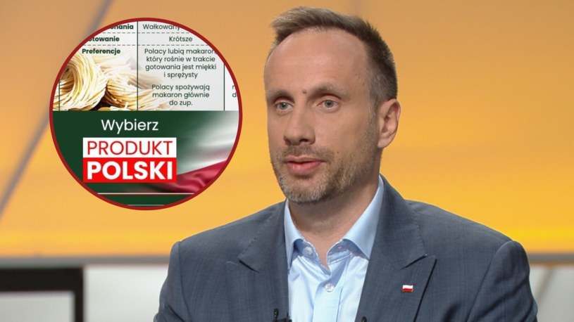 Janusz Kowalski wymienił zalety polskiego makaronu, które pozwalają stwierdzić, że jest on lepszy od włoskiego odpowiednika /Janusz Kowalski/X, Polsat News /