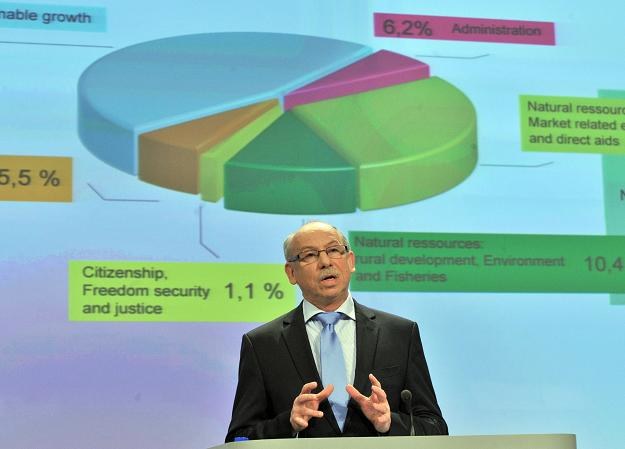 Janusz Lewandowski, unijny komisarz ds. budżetu /AFP