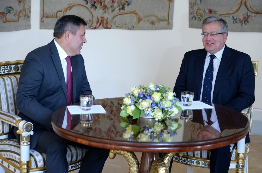 Janusz Piechociński i Bronisław Komorowski, zdj. archiwalne /Jacek Turczyk /PAP